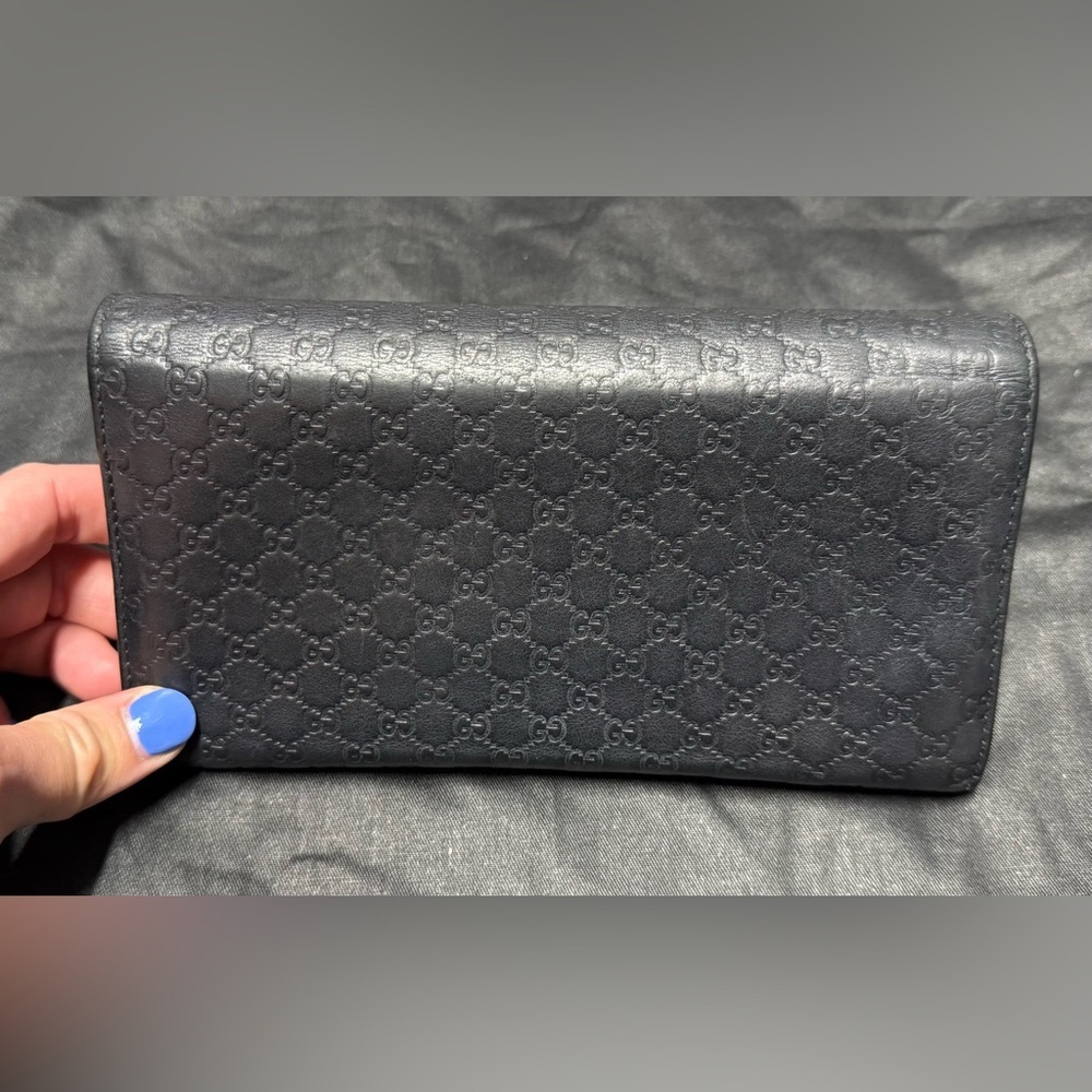 Gucci microguccissma black wallet - Picture 3 of 14